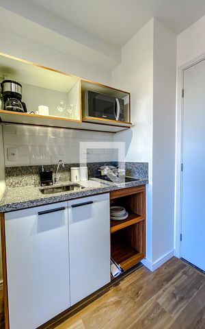 Studio à venda com 28m², 1 quarto e sem vagaCozinha