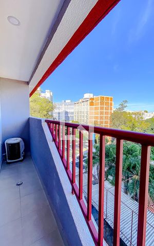 Studio à venda com 28m², 1 quarto e sem vagaVaranda da Sala/Quarto