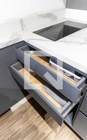 Studio para alugar com 32m², 1 quarto e 1 vaga Studio para alugar com 32m², 1 quarto e 1 vagaCozinha