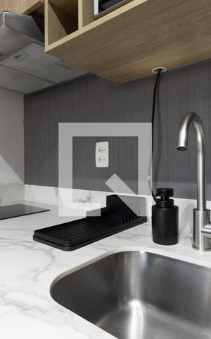 Studio para alugar com 32m², 1 quarto e 1 vaga Studio para alugar com 32m², 1 quarto e 1 vagaCozinha