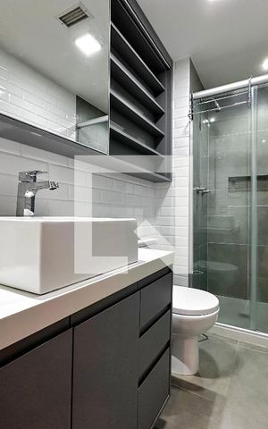 Apartamento à venda com 55m², 1 quarto e 1 vagaBanheiro
