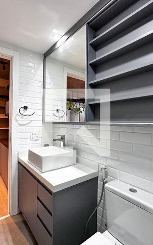Apartamento à venda com 55m², 1 quarto e 1 vagaBanheiro