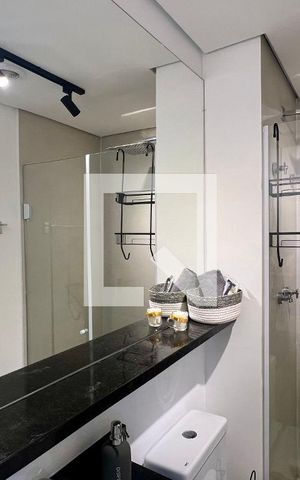 Studio à venda com 28m², 1 quarto e sem vaga Studio à venda com 28m², 1 quarto e sem vagaBanheiro