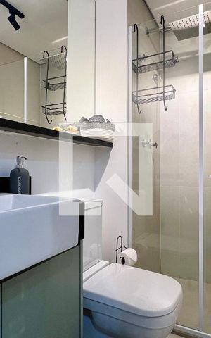 Studio à venda com 28m², 1 quarto e sem vaga Studio à venda com 28m², 1 quarto e sem vagaBanheiro