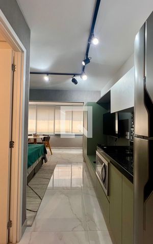 Studio à venda com 28m², 1 quarto e sem vaga Studio à venda com 28m², 1 quarto e sem vagaCozinha