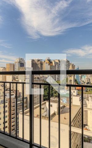 Studio à venda com 28m², 1 quarto e sem vagaVaranda