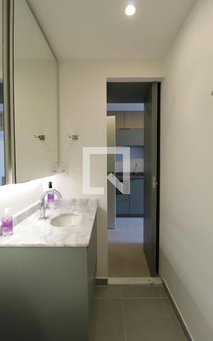 Studio para alugar com 27m², 1 quarto e sem vagaBanheiro