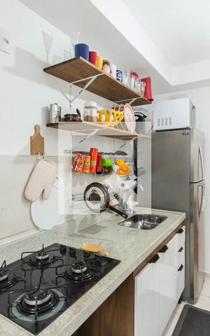 Apartamento à venda com 45m², 2 quartos e 1 vagaCozinha e Área de Serviço