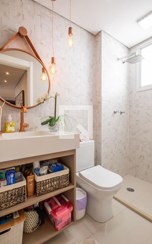 Apartamento para alugar com 83m², 2 quartos e 2 vagas Apartamento para alugar com 83m², 2 quartos e 2 vagasBanheiro 2