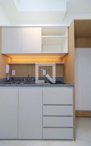 Studio para alugar com 27m², 1 quarto e sem vaga Studio para alugar com 27m², 1 quarto e sem vagaCozinha