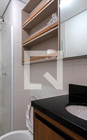 Apartamento para alugar com 37m², 2 quartos e sem vaga Apartamento para alugar com 37m², 2 quartos e sem vagabanheiro social_1