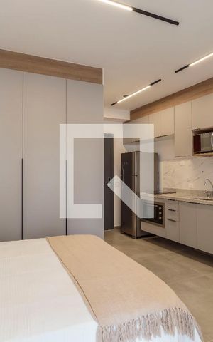 Studio para alugar com 29m², 1 quarto e sem vagaSala/Quarto