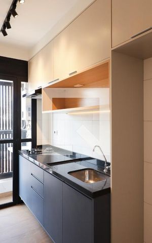 Apartamento à venda com 28m², 1 quarto e sem vagaCozinha e Área de Serviço