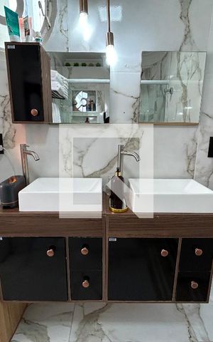 Apartamento para alugar com 115m², 3 quartos e 1 vagaBanheiro da Suíte 1