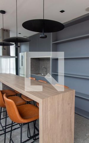 Studio para alugar com 37m², 1 quarto e sem vaga Studio para alugar com 37m², 1 quarto e sem vagaÁrea comum - Churrasqueira