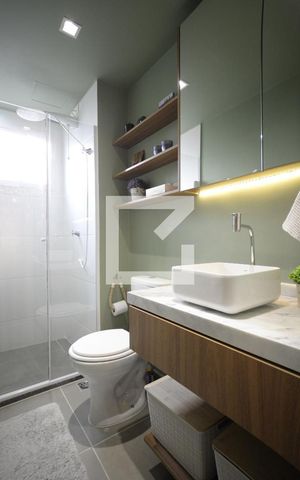 Studio à venda com 32m², 1 quarto e sem vagaBanheiro Studio