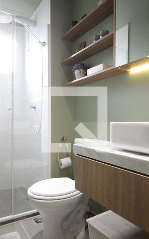 Studio à venda com 32m², 1 quarto e sem vagaBanheiro Studio