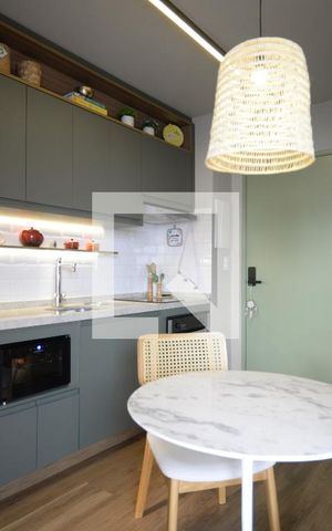 Studio à venda com 32m², 1 quarto e sem vagaCozinha Studio