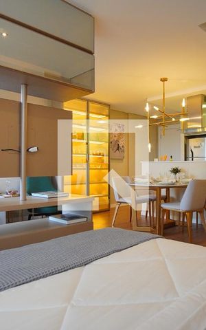 Studio à venda com 44m², 1 quarto e 1 vagaSala - Quarto