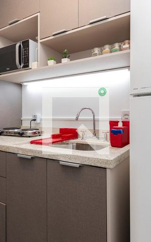 Studio para alugar com 25m², 1 quarto e sem vaga Studio para alugar com 25m², 1 quarto e sem vagaCozinha