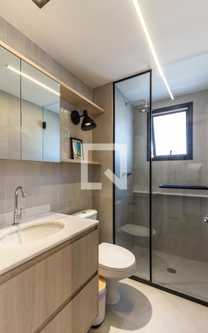 Studio à venda com 27m², 1 quarto e sem vaga Studio à venda com 27m², 1 quarto e sem vagaBanheiro