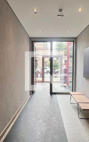 Studio para alugar com 25m², 1 quarto e sem vaga Studio para alugar com 25m², 1 quarto e sem vagaHall de entrada