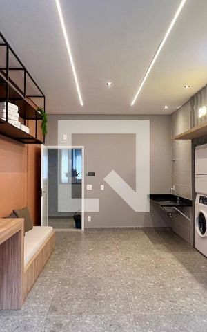 Studio para alugar com 25m², 1 quarto e sem vaga Studio para alugar com 25m², 1 quarto e sem vagaLavanderia