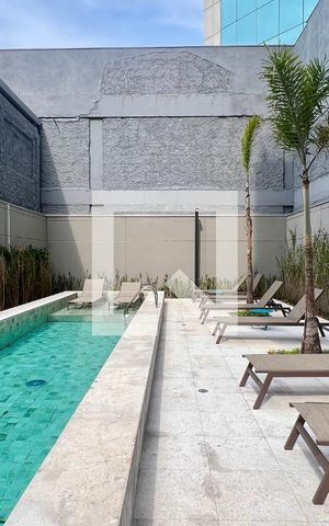 Studio para alugar com 25m², 1 quarto e sem vaga Studio para alugar com 25m², 1 quarto e sem vagaPiscina