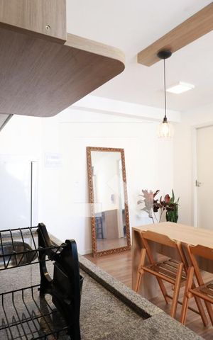 Apartamento para alugar com 31m², 1 quarto e sem vagaDetalhe da cozinha