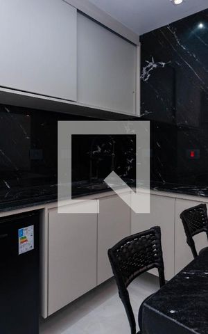 Studio para alugar com 25m², 1 quarto e sem vaga Studio para alugar com 25m², 1 quarto e sem vagaCozinha Americana