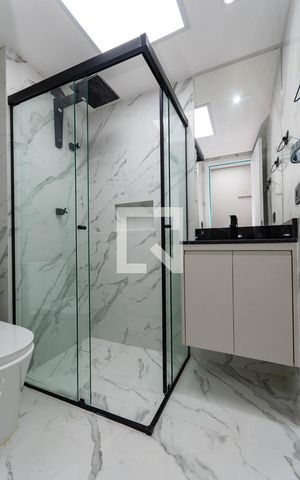 Studio para alugar com 25m², 1 quarto e sem vaga Studio para alugar com 25m², 1 quarto e sem vagaBanheiro
