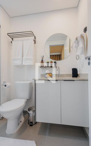 Apartamento à venda com 30m², 1 quarto e sem vagaBanheiro da Suíte