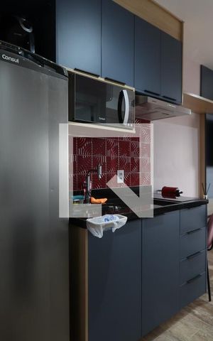 Studio para alugar com 25m², 1 quarto e sem vagaStudio - ambiente cozinha