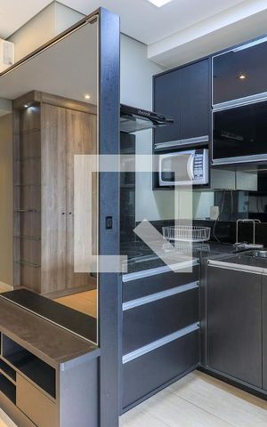 Studio à venda com 33m², 1 quarto e 1 vagaCozinha Studio