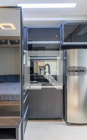 Studio à venda com 33m², 1 quarto e 1 vagaCozinha Studio