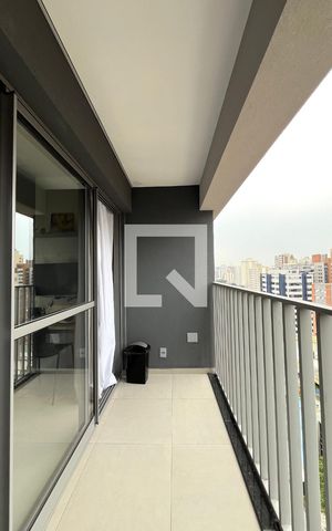 Studio para alugar com 23m², 1 quarto e sem vaga Studio para alugar com 23m², 1 quarto e sem vagaVaranda