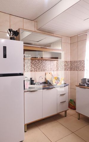 Apartamento à venda com 44m², 2 quartos e 1 vagaCozinha e Área de Serviço