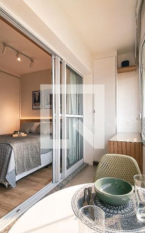 Studio para alugar com 26m², 1 quarto e 1 vagaVaranda