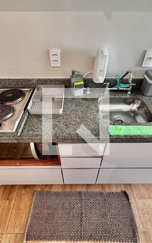 Studio para alugar com 25m², 0 quarto e sem vaga Studio para alugar com 25m², 0 quarto e sem vagaCozinha