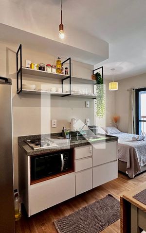 Studio para alugar com 25m², 0 quarto e sem vaga Studio para alugar com 25m², 0 quarto e sem vagaCozinha