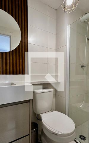 Apartamento à venda com 28m², 1 quarto e sem vaga Apartamento à venda com 28m², 1 quarto e sem vagaBanheiro Suíte