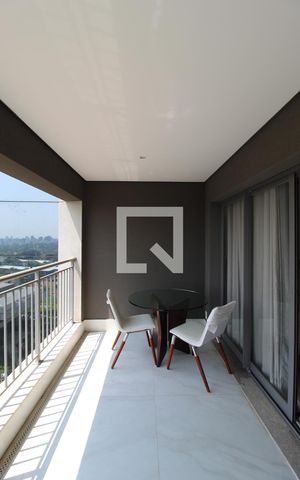 Studio para alugar com 32m², 1 quarto e sem vagaVaranda