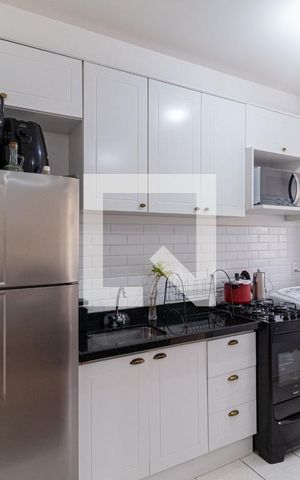 Apartamento à venda com 46m², 2 quartos e 1 vagaCozinha e área de serviço