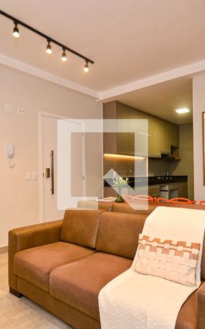 Apartamento para alugar com 60m², 1 quarto e 2 vagasSala de estar