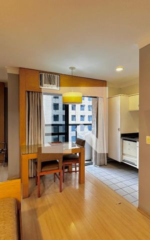 Apartamento à venda com 25m², 1 quarto e 1 vaga Apartamento à venda com 25m², 1 quarto e 1 vagaSala