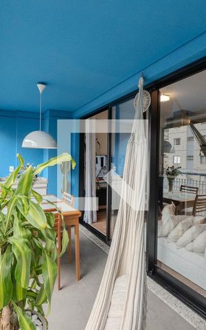 Apartamento à venda com 50m², 1 quarto e 1 vaga Apartamento à venda com 50m², 1 quarto e 1 vagaVaranda