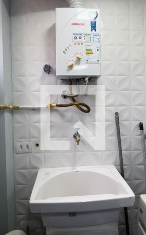 Apartamento à venda com 38m², 1 quarto e sem vaga Apartamento à venda com 38m², 1 quarto e sem vagaCozinha e área de serviço