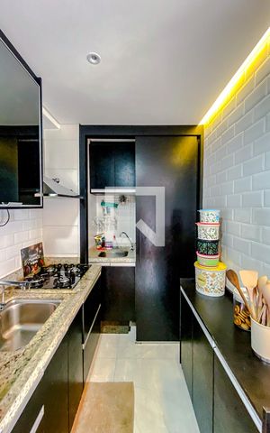 Apartamento à venda com 34m², 2 quartos e 1 vagaCozinha e Área de Serviço