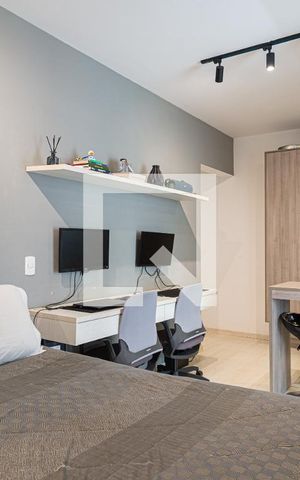 Studio para alugar com 35m², 1 quarto e 1 vaga Studio para alugar com 35m², 1 quarto e 1 vagaSala/Quarto