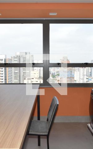 Studio para alugar com 21m², 1 quarto e sem vagaLavanderia e Co Working